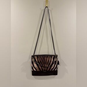 Brown and Gold Tiger Stripped Bag